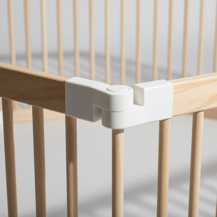 Wooden Playpen, Foldable, 8 Panels, Safe Play Area
