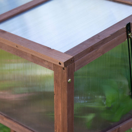 Garden raised bed with cold frame, 90x50x93 cm