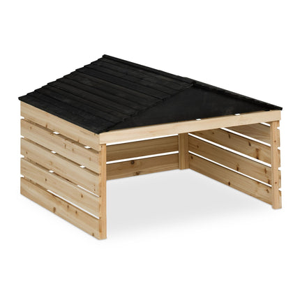 Wooden Robotic Lawn Mower Garage – Weather Protection