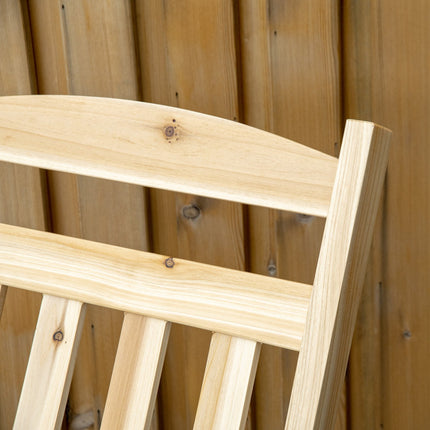 Wooden rocking chair set, high back, armrests