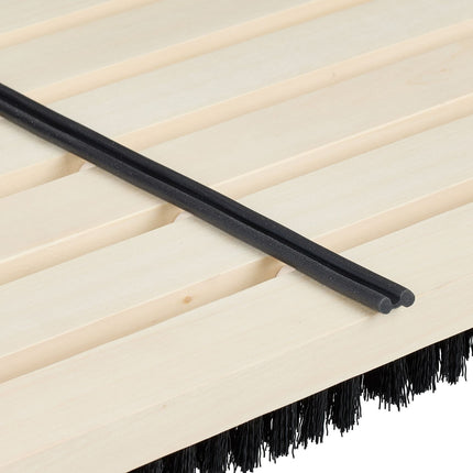 Wooden Shoe Brush with Non-Slip Rubber Base