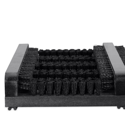 Wooden Shoe Scraper with Plastic Bristles