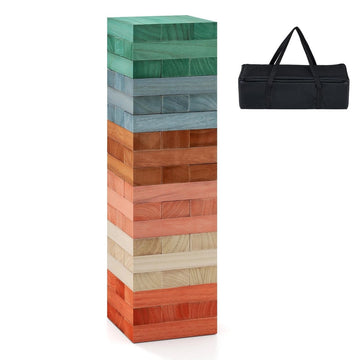 Wooden Stacking Game, 54 Pieces, Multicolor, Ages 3+