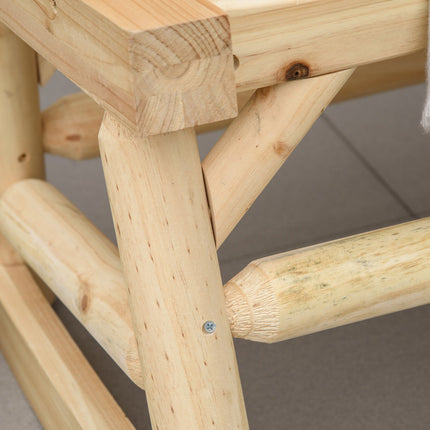 Garden swing bench, 2-seater with armrests, capacity 250 kg