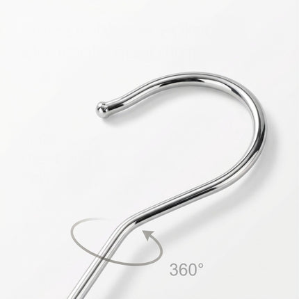 Wooden Trouser Hangers, 10-Pack, Swivel Hook, Adjustable Clips