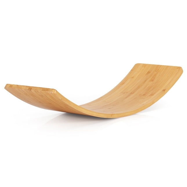 Houten balansbord bamboe bord 90 x 30 x 16,5 cm naturel
