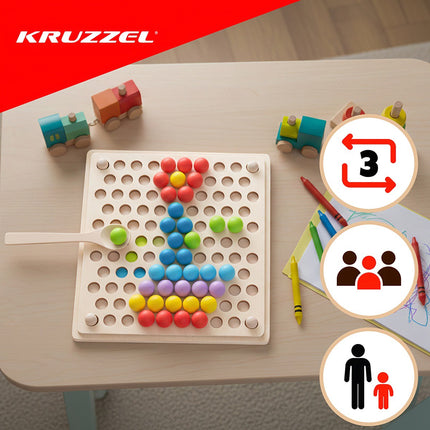 Wooden beads puzzle 22403