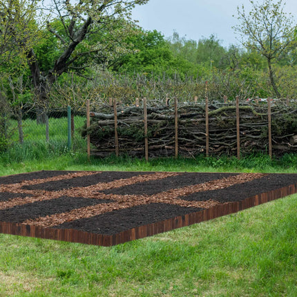 Wooden beet edge, flexible