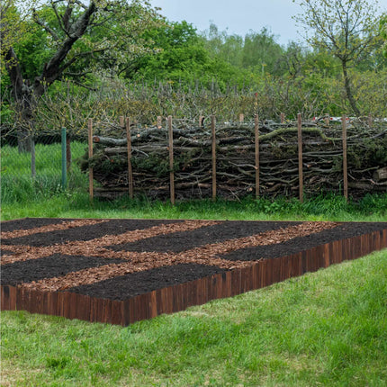 Wooden beet edge, flexible