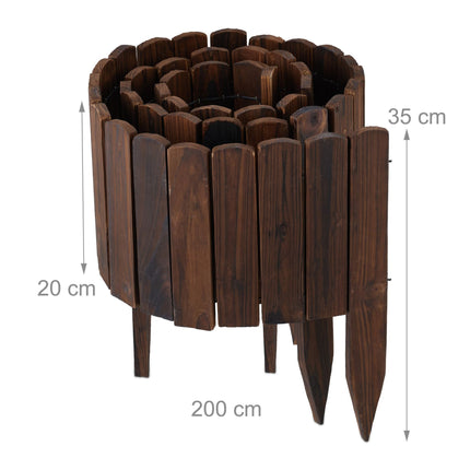 Wooden beet edge, flexible