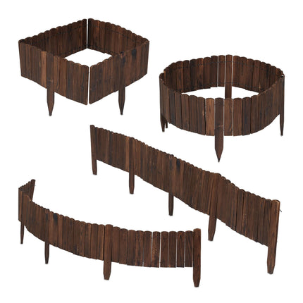 Wooden beet edge, flexible