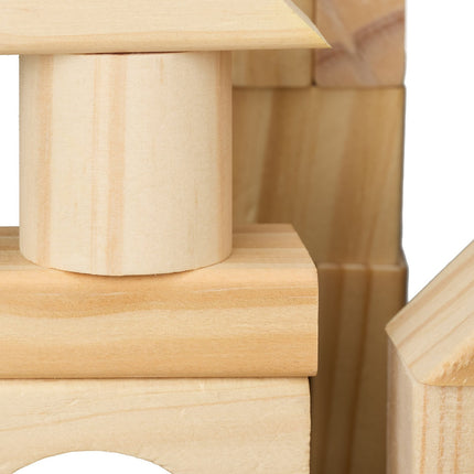 Wooden building blocks 100 pcs