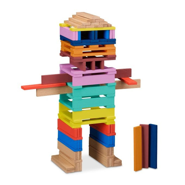 Wooden building blocks, set of 100