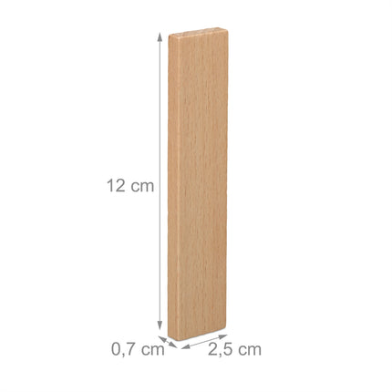 Wooden building blocks, set of 100
