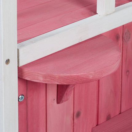 Wooden cat house