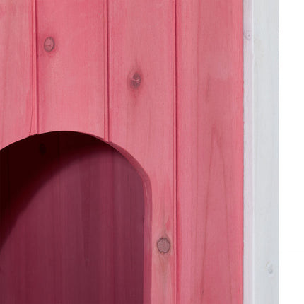 Wooden cat house