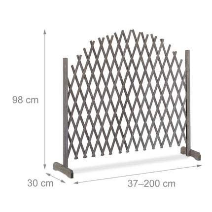 Wooden climbing support, extendable