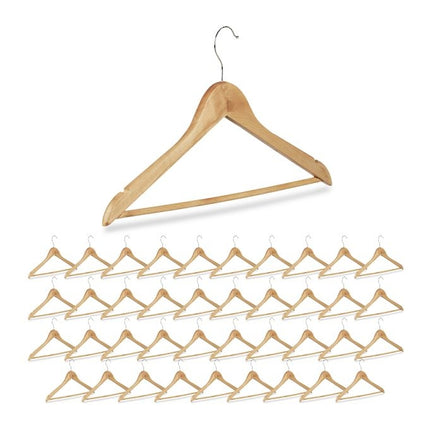 Wooden clothes hangers, 40-pack
