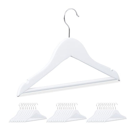 Wooden clothes hangers for children, 30-pack