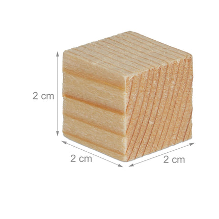 Wooden cube 2cm set with 160 pcs