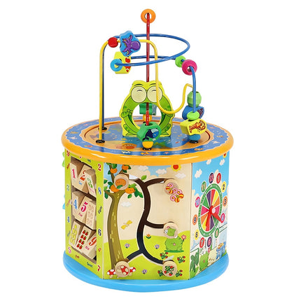 Wooden educational cube 22429
