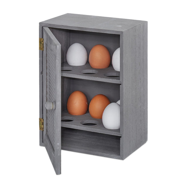 Wooden egg cabinet