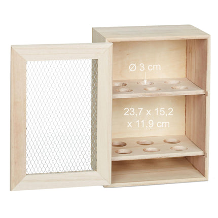 Wooden egg cabinet