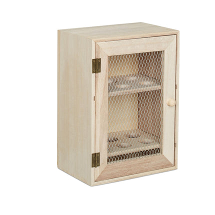 Wooden egg cabinet