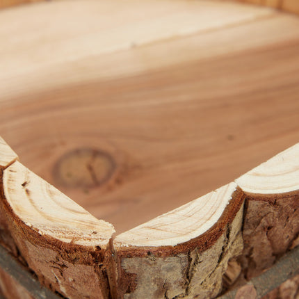 Wooden flower box - set of 3