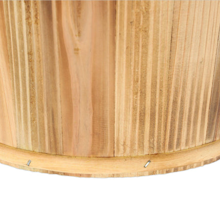 Wooden flower pot - set of 2