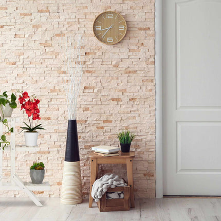 Wooden flower staircase with 3 steps