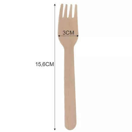 Wooden forks - 100 pcs. Ruhy 20697