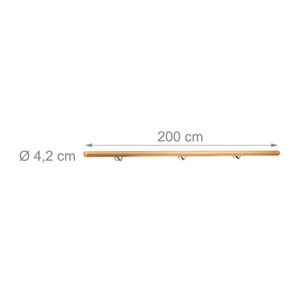 Wooden handrail