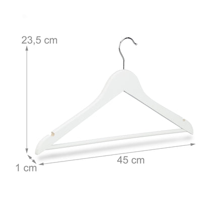 Wooden hangers - 50 pcs