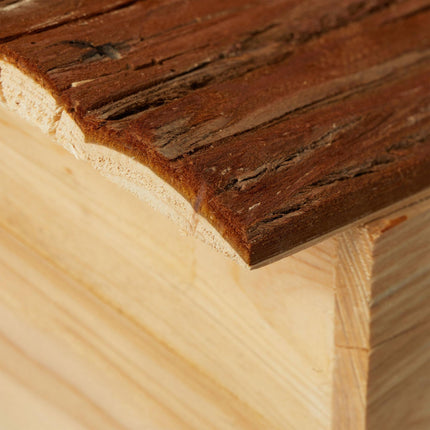 Wooden hedgehog house