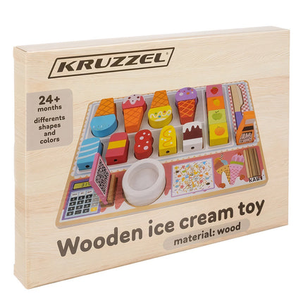 Wooden ice cream shop Kruzzel 22494