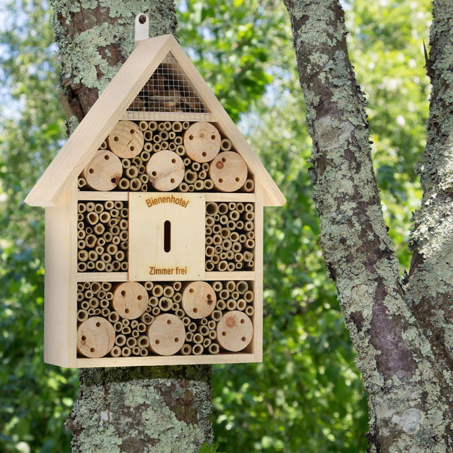 Wooden insect hotel