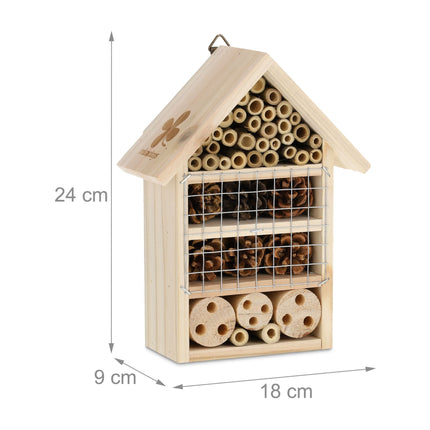Wooden insect hotel