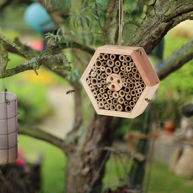 Wooden insect hotel