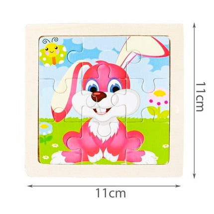 Wooden jigsaw puzzle 4 pieces U10973
