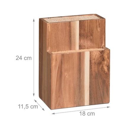 Wooden knife block