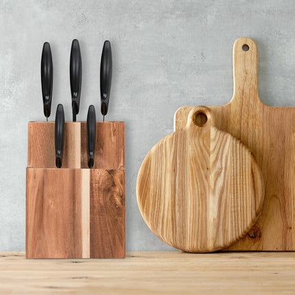 Wooden knife block