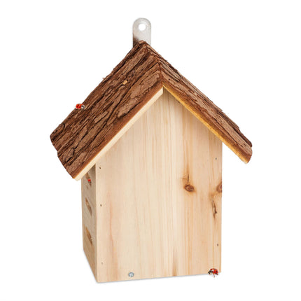 Wooden ladybug house