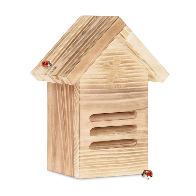 Wooden ladybug house
