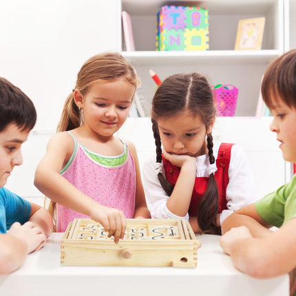Wooden maze game