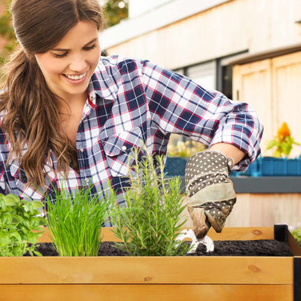 Wooden planter table