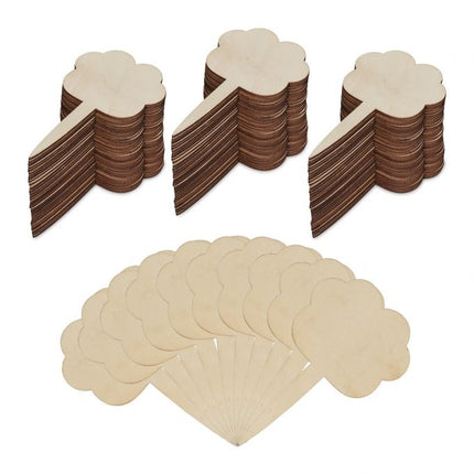 Wooden plant plugs - 100 pcs