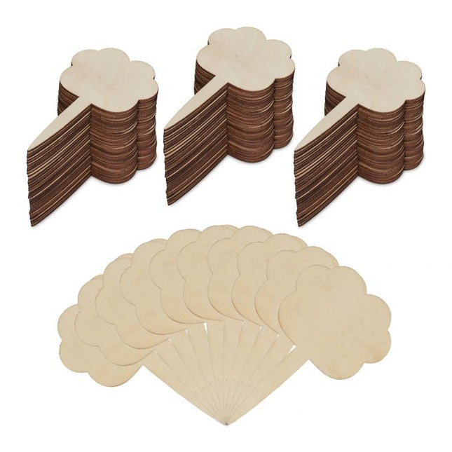 Wooden plant plugs - 100 pcs