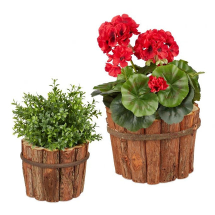 Wooden pot set of 2