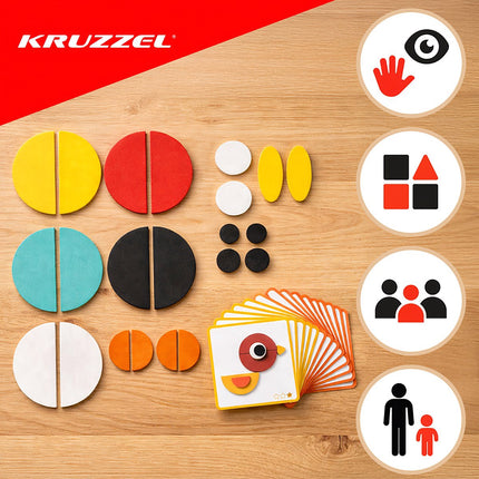 Wooden puzzle - Kruzzel 22426 puzzle